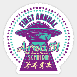 Area 51 Fun Run Sticker